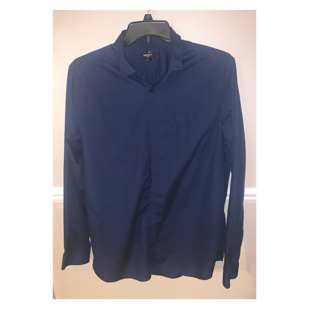 Men’s dark blue dress shirt size XL